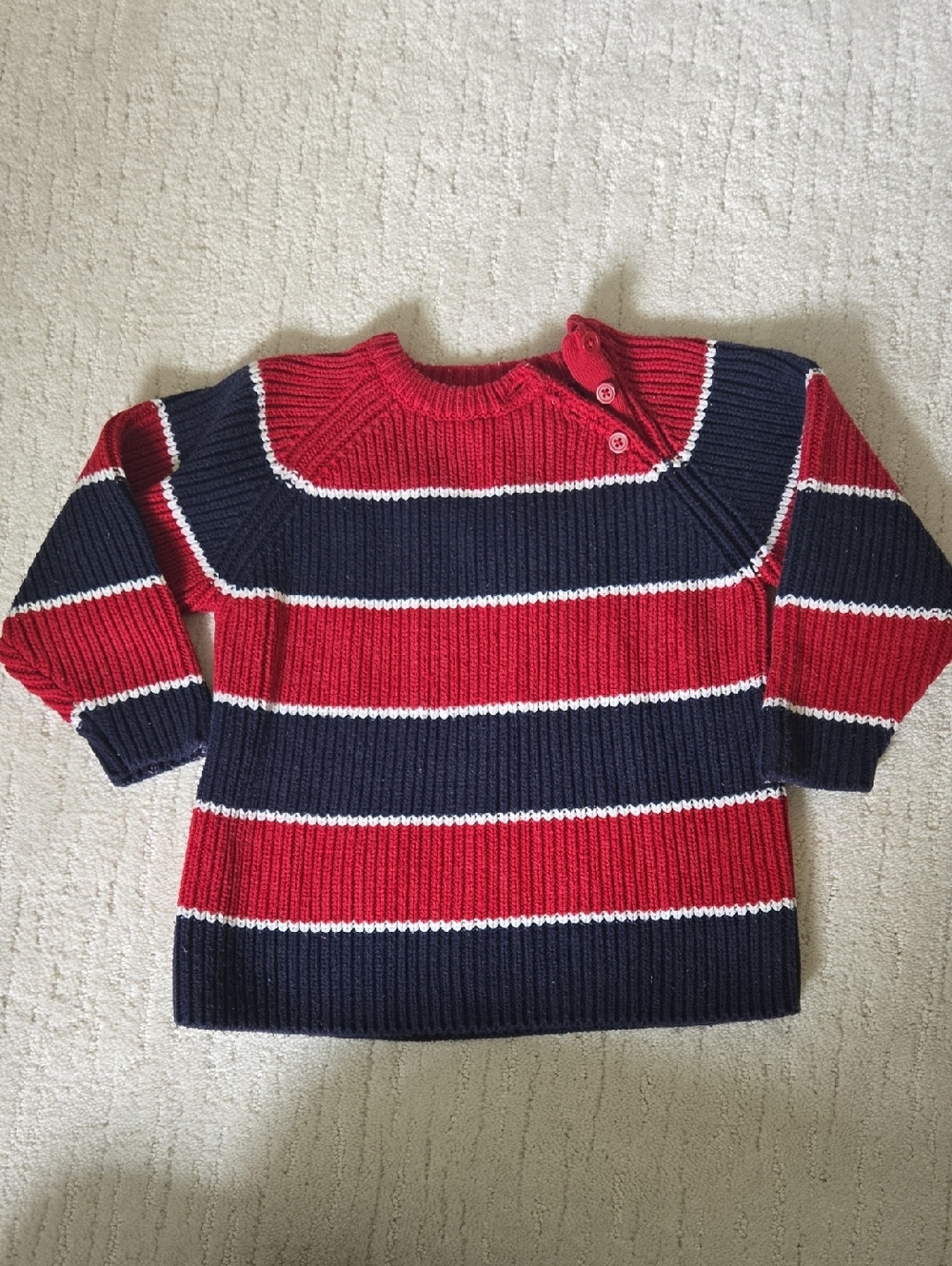 The Children's Place • Red & Navy Knit Sweater